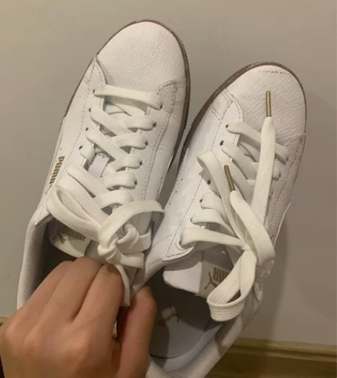 puma彪马小白鞋 只穿过两次 很干净! ...