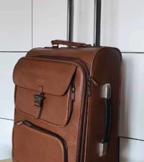 名牌登机拉杆箱 20寸棕色优质革箱 选材做...