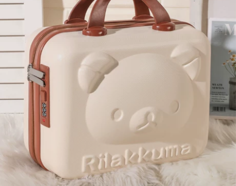 手提行李箱化妆小箱子包14寸卡通可爱动漫密...