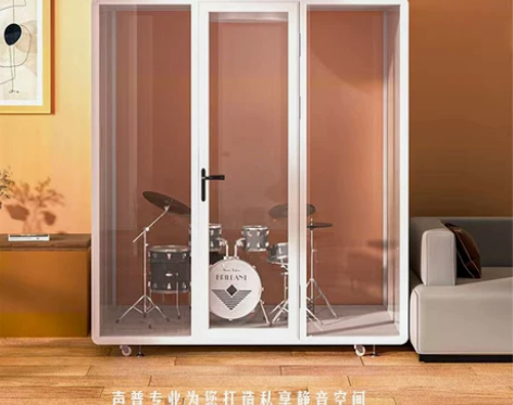 隔音房家用移动静音仓录音棚电话亭练歌房直播...