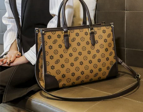 女包2023新款老花时尚托特包单肩斜挎手提...