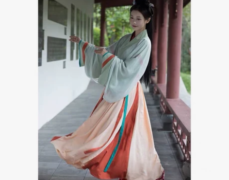 不羡仙愿相逢千秋录汉服女晋制交窬裙男女cp...