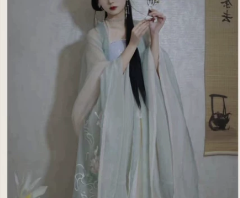 仙楚姬原创汉服女【梦璃】诃子裙汉元素大袖衫...