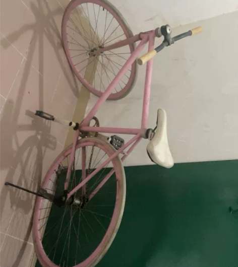 自行车粉色死飞脚刹 感兴趣的话点“我想要”...