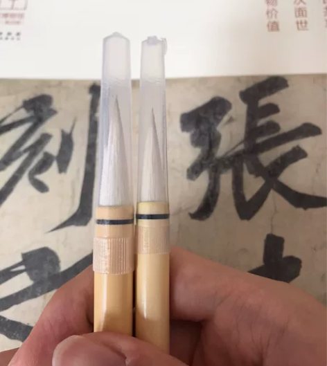 日本定制毛笔古法纯手工兼豪毛笔 小号出锋：...