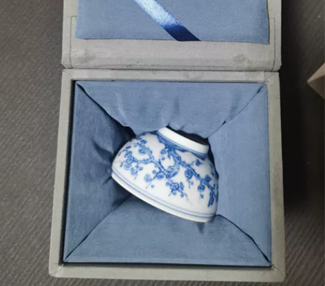 景德镇揖窑揖手然花，松竹梅主人杯，他们家做...