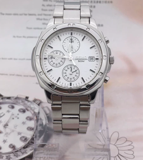 二手原装正品SEIKO精工男士石英表商务运...