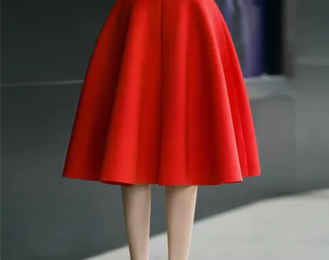 半身裙新款韩版春夏高腰大摆裙A字裙中长裙蓬...