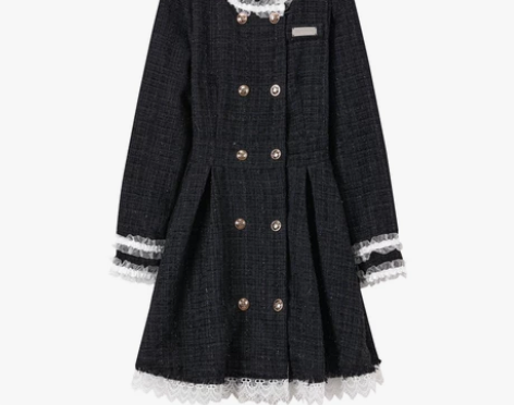 誉芝yuzhi【奥莉赫本】黑色小香风复古荷...