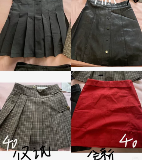 灰色百褶裙半身裙女春秋冬防走光高腰短裙jk...