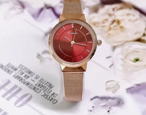 KIMIO金米欧时尚小巧 简约米兰网带女表...