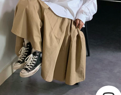 赛小懒长裙复古春季裙子a字半身裙女早春大码...