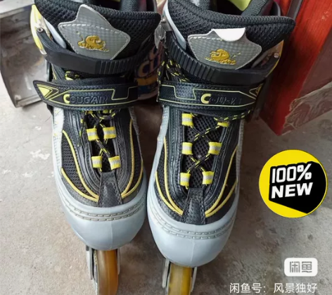 全新美洲狮旱冰轮滑鞋 全新没穿过，38—4...