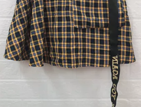 女2020新款工装字潮半身裙 裙长：短裙 ...