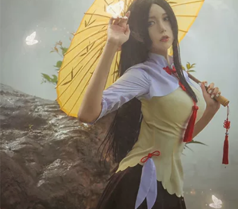 多肉君一人之下冯宝宝手办cos 假发+co...