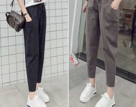 裤子女2022新款夏季女裤宽松薄款显瘦棉麻...