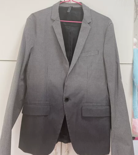 闲置物品 男士服饰 渐变休闲小西装 L码 ...