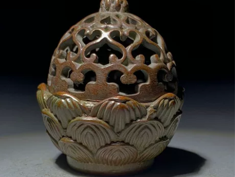 包邮 纯铜莲花香炉香插香座中式禅意茶道熏香...