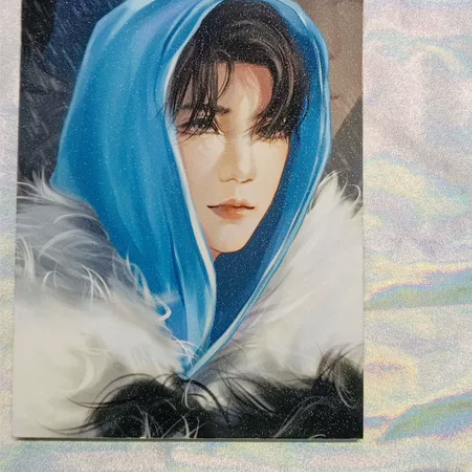 出王源雪地少年无框画 20r包邮 可直拍被...