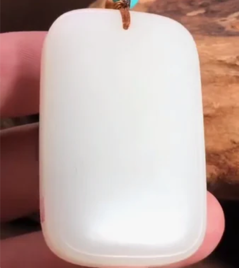 心经无事牌，保平安，4000，脂白新疆和田...