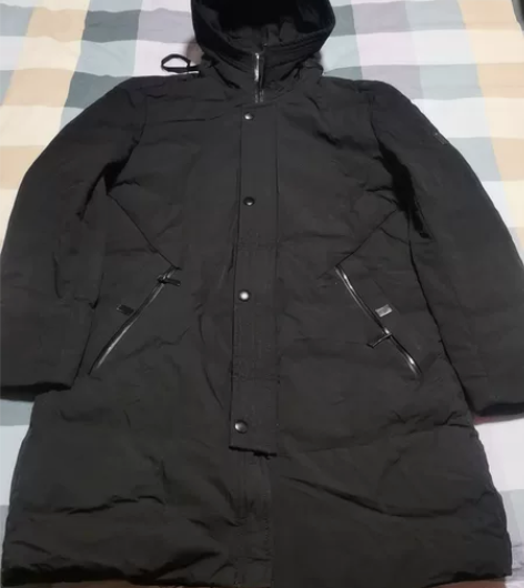 男士商务羽绒服，L码，八成新，不退不换，不...