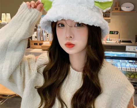 （全新博主闲置）小羊咩咩帽子可爱甜美渔夫帽...