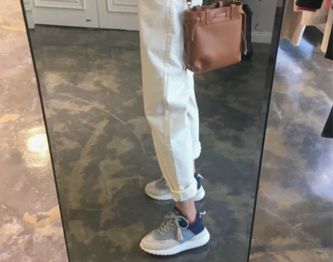 加绒灯芯绒裤子 26码 女秋冬 新款白色条...