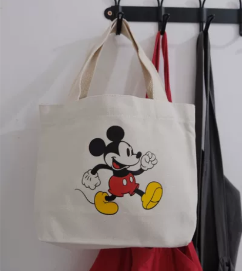 全新出口日本迪士尼米奇帆布手提包 托特包 ...