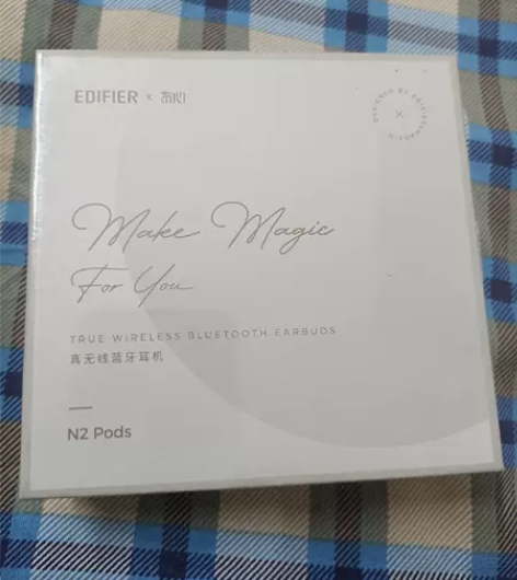 漫步者N2 pods 无线蓝牙耳机云岩白色...