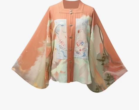 ?七月夕 诸神黄昏 明制方领绣花补服印花马...