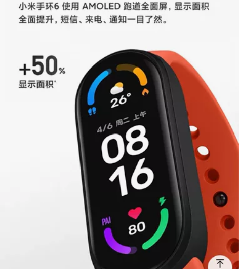 【现货急速发】小米手环6，全屏版防水智能运...
