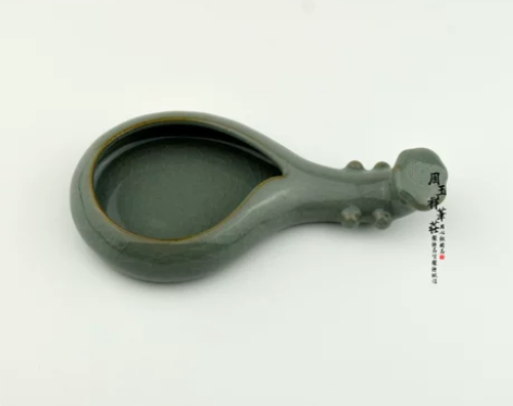 沾水碟书法墨碟 毛笔笔山笔搁笔架陶瓷 多功...