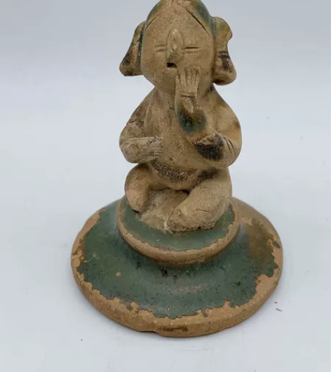 日本回流 唐 长沙窑 唐俑 绿釉唐佣 小泥...