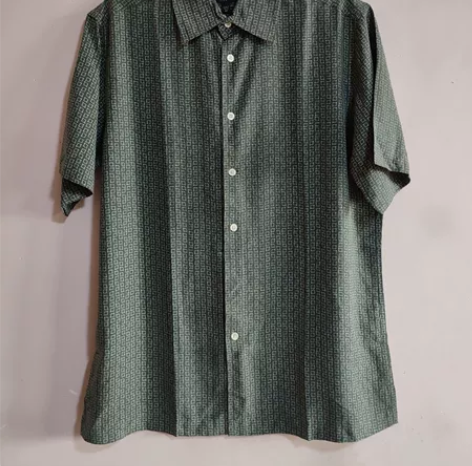 全新真丝蚕丝短袖外搭上衣衬衫衬衣男 ,休...