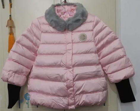 全新巴拉巴拉粉色羽绒服165码 全新三标齐...