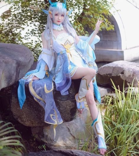 三町目家的西施游龙清影大全套m码 假发+衣...