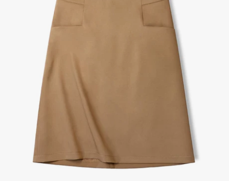 2022夏季新款高腰半身裙中裙A字裙复古卡...