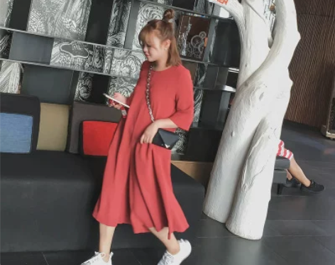 晶咕家韩版连衣裤宽松显瘦大码连体裤女春秋垂...