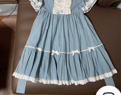 NyaNya眠花姬2.0二团短袖OP天青蓝...