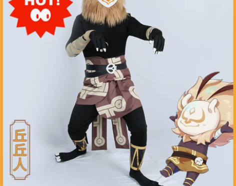 原神cos 丘丘人cosplay服装男毛绒...