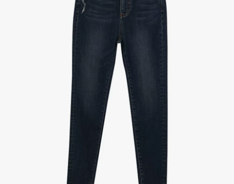 NO93薄款牛仔裤女高腰紧身九分裤小脚裤2...