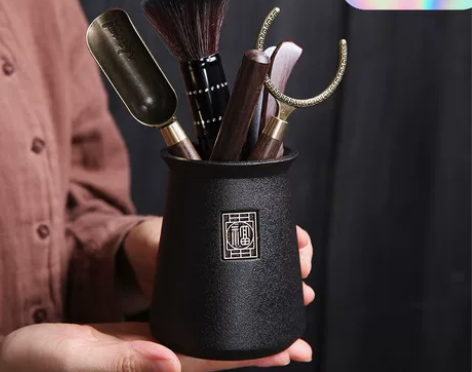 茶馆不干了，低价处理十几套黑檀木黑陶茶道君...