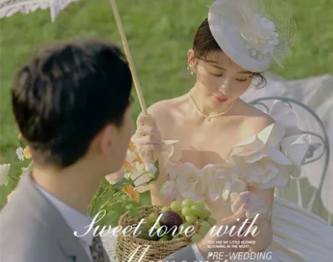 法式赫本复古优雅婚纱礼服白色帽子女网纱英伦...