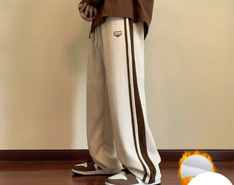 森马美式灯芯绒裤子女秋季ins高街潮牌垂感...