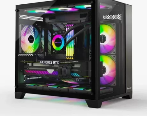 航嘉S920海景房机箱台式机电脑玻璃侧透机...