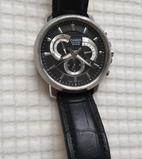 卡西欧BESIDE WR 50M男手表 清...