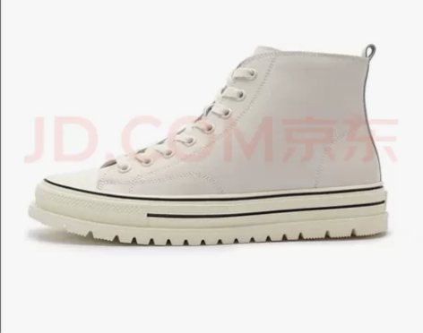 骆驼男鞋 春秋男靴拼接高帮鞋潮靴弹力百搭厚...