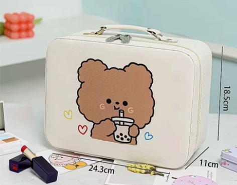 卡通 小熊手提箱 收纳化妆品箱 已收到货 ...