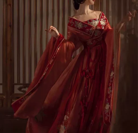 绛悠堂【妲己】魏晋南北朝汉服大袖襦 重工刺...