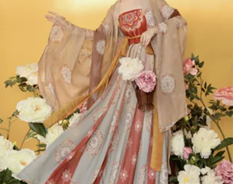 玉术原创汉服女霓裳诃子裙大袖衫唐制夏季刺绣...